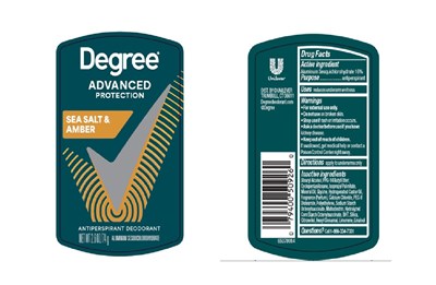 Label (Degree Advanced Protection Sea Salt And Amber Antiperspirant Deodorant   Artwork)